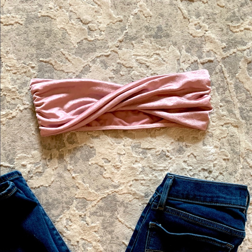 Urban Outfitters Twist Front Silky Bandeau